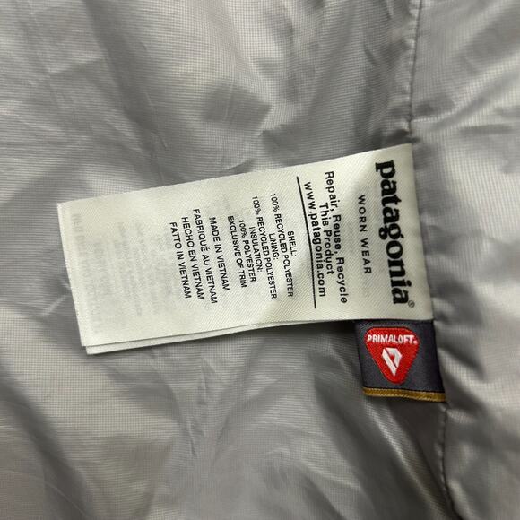 Patagonia Jacket Light Gray Nano Puff Womens Quilted Vest Size Medium - Picture 7 of 10